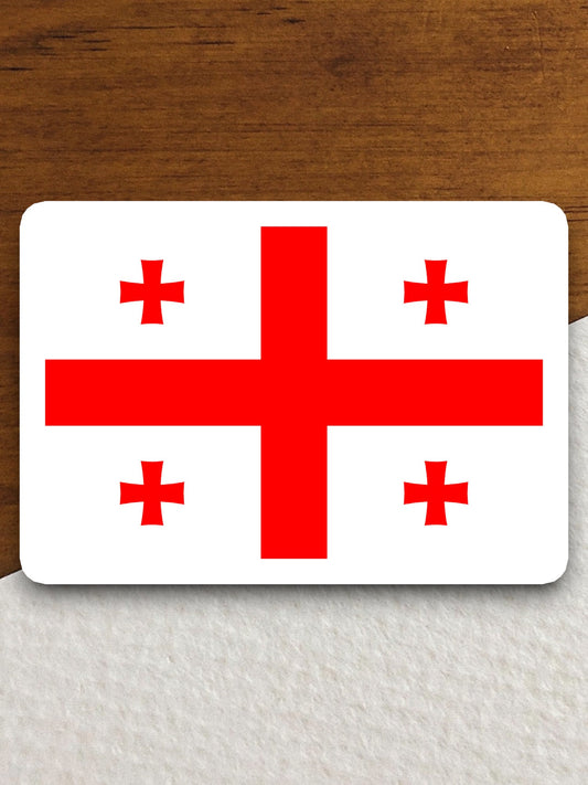 Georgia country flag sticker, international country sticker, international sticker, Georgia sticker, Room Décor