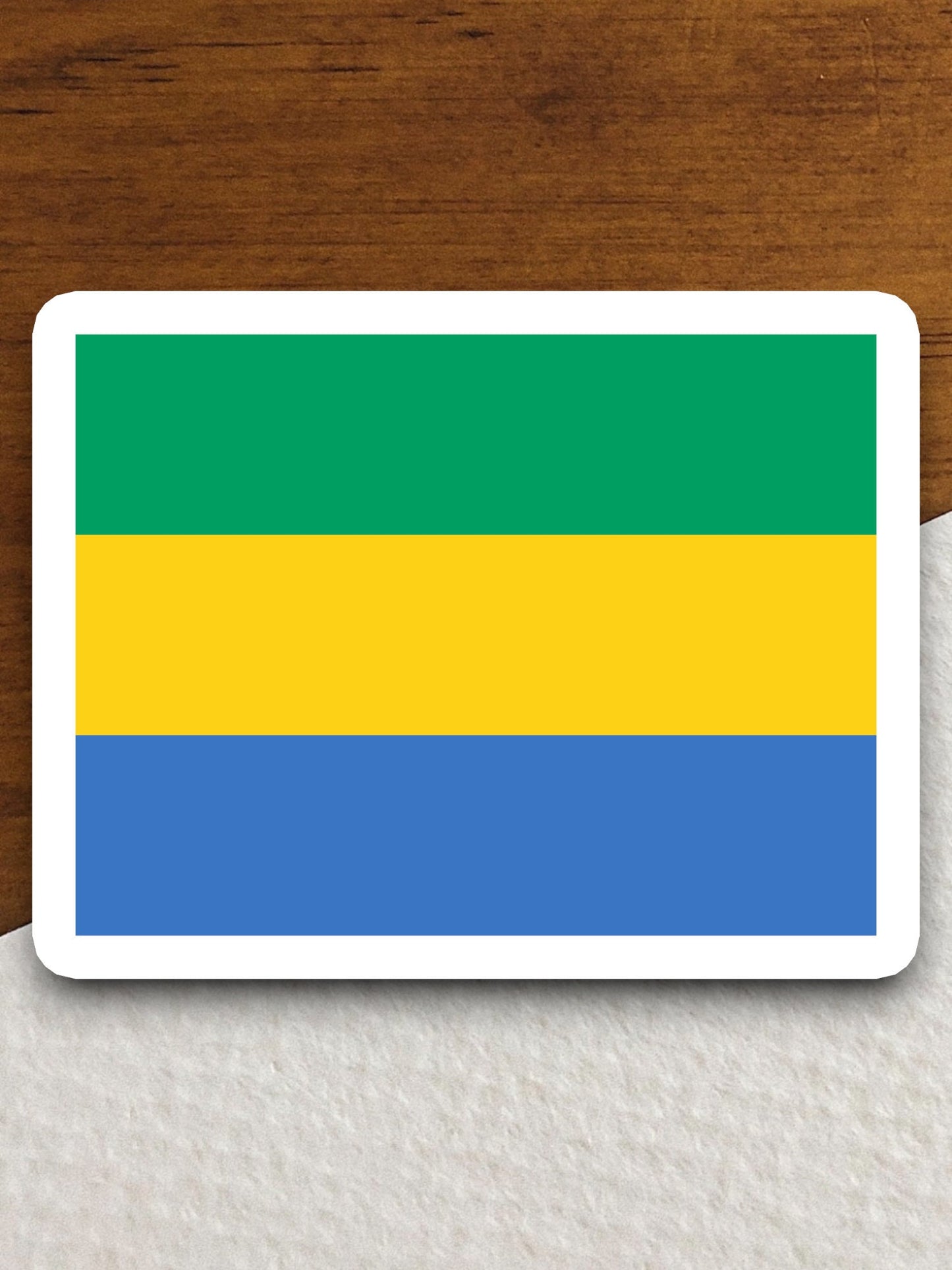 Gabon country flag sticker, international country sticker, international sticker, Gabon sticker, Room Décor