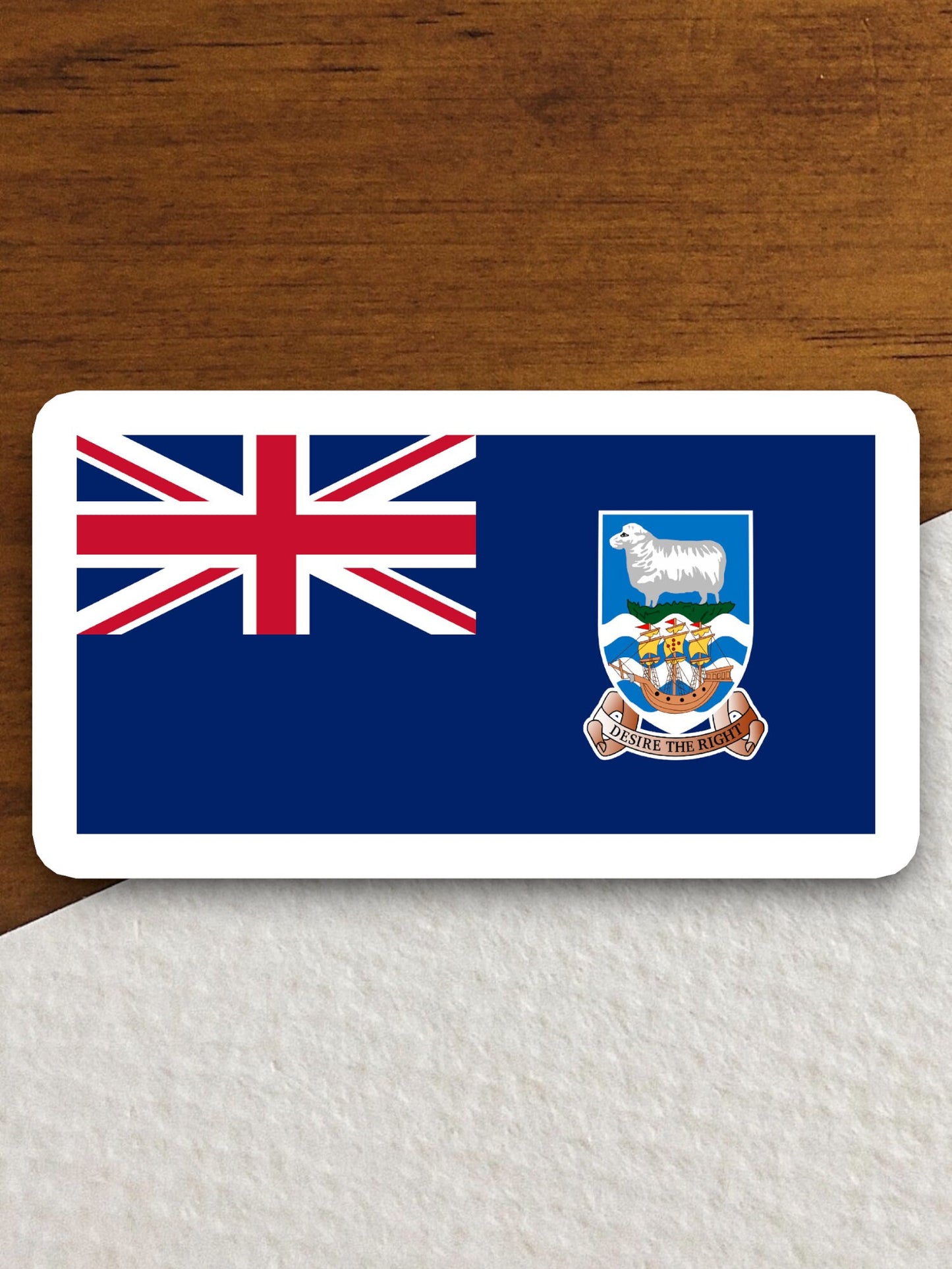 Falkland islands country flag sticker, international country sticker, international sticker, Falkland sticker, Room Décor