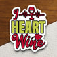 I Heart Wine sticker, funny stickers, laptop stickers, water bottle sticker, sticker with sayings