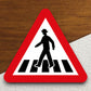 Pedestrian crossing  road sign stickers, Room Decor, Traffic Sticker, Road Sign Decoration, Road Work Signs, Building Signs, Traffic Sign