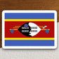 Eswatini (swaziland) country flag sticker, international country sticker, international sticker, Eswatini sticker, swaziland sticker