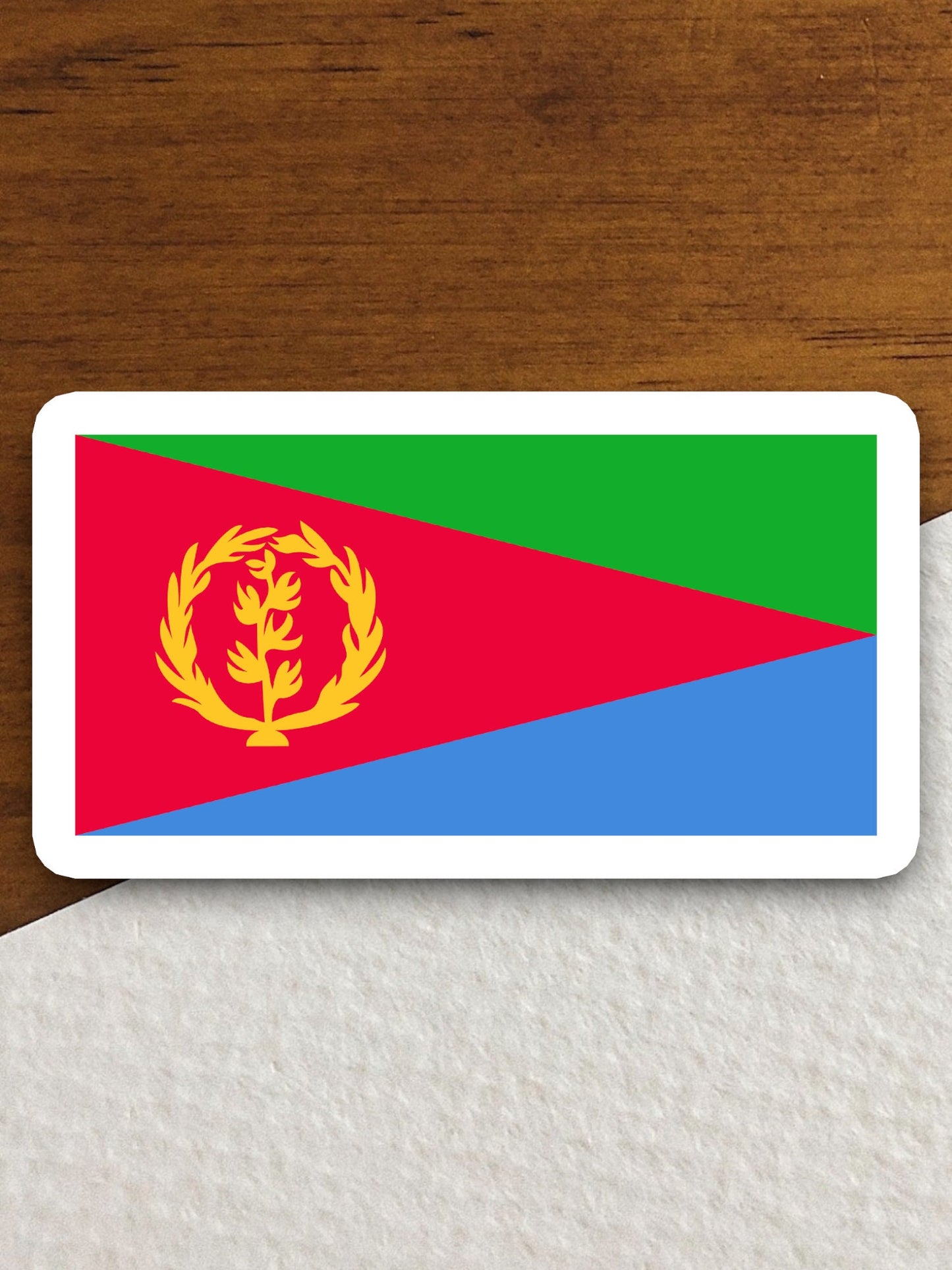 Eritrea country flag sticker, international country sticker, international sticker, Eritrea sticker, Room Décor