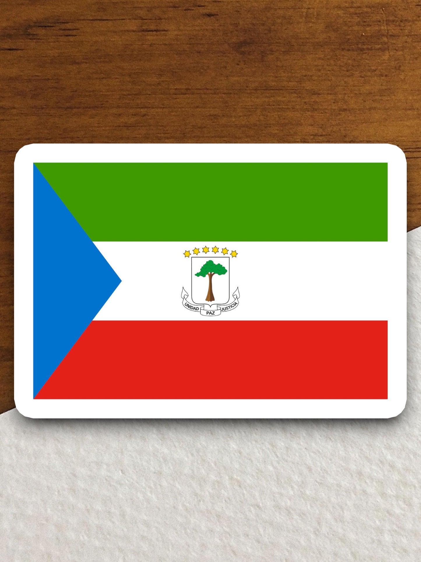 Equatorial guinea country flag sticker, international country sticker, international sticker, guinea sticker, Equatorial sticker, Room Décor