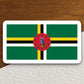 Dominica country flag sticker, international country sticker, international sticker, Dominica sticker, Room Décor