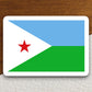 Djibouti country flag sticker, international country sticker, international sticker, Djibouti sticker, Room Décor