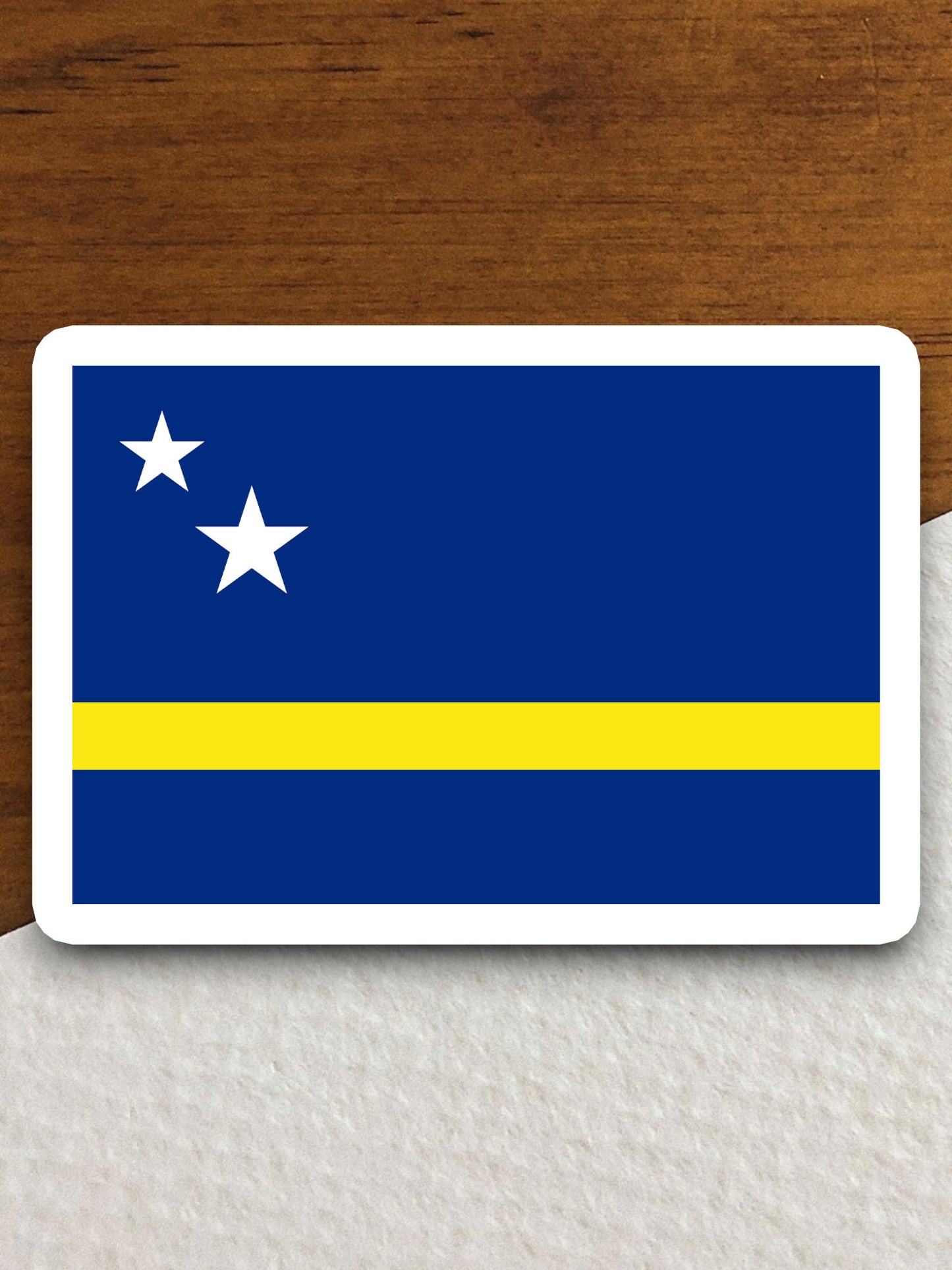 Curacao country flag sticker, international country sticker, international sticker, Curacao sticker, Room Décor