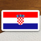 Croatia country flag sticker, international country sticker, international sticker, Croatia sticker, Room Décor