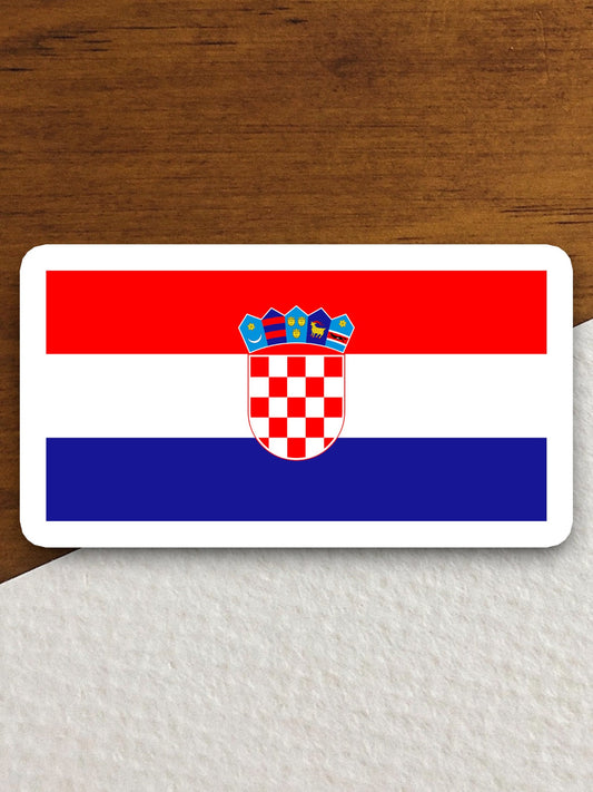 Croatia country flag sticker, international country sticker, international sticker, Croatia sticker, Room Décor