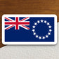 Cook islands country flag sticker, international country sticker, international sticker, Cook islands sticker, Cook sticker, Room Décor