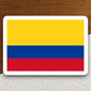 Colombia country flag sticker, international country sticker, international sticker, Colombia sticker, Room Décor