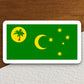 Cocos (keeling) islands country flag sticker, international country sticker, islands sticker, keeling sticker, Cocos sticker, Room Décor