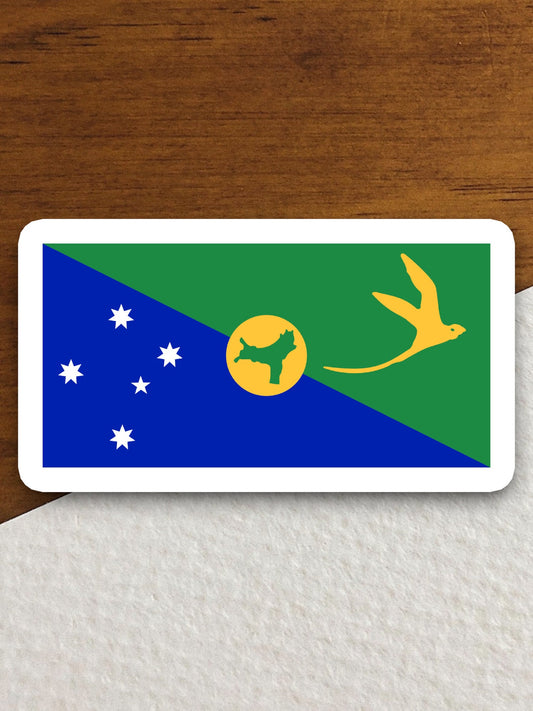 Christmas island country flag sticker, international country sticker, international sticker, Christmas island sticker, Christmas sticker