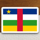 Central african republic country flag sticker, international country sticker, african sticker, Central african republic sticker, Room Décor