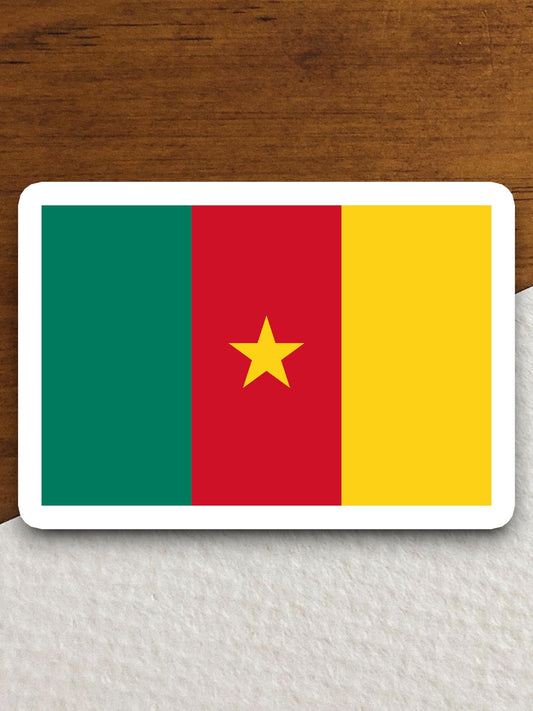 Cameroon country flag sticker, international country sticker, international sticker, Cameroon sticker, Room Décor