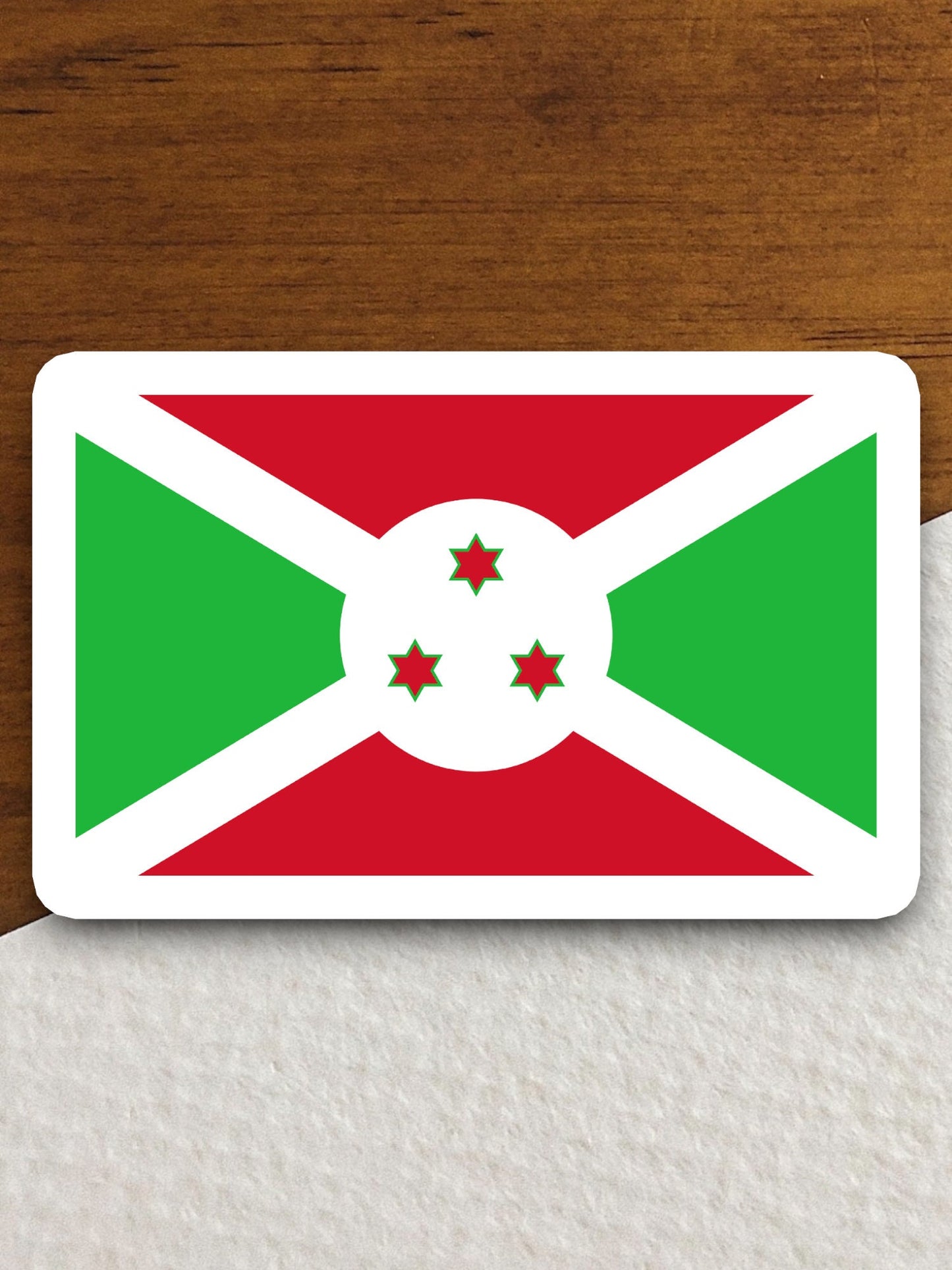 Burundi country flag sticker, international country sticker, international sticker, Burundi sticker, Room Décor