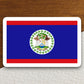 Belize country flag sticker, international country sticker, international sticker, Belize sticker, Room Décor