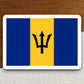 Barbados country flag sticker, international country sticker, international sticker, Barbados sticker, Room Décor