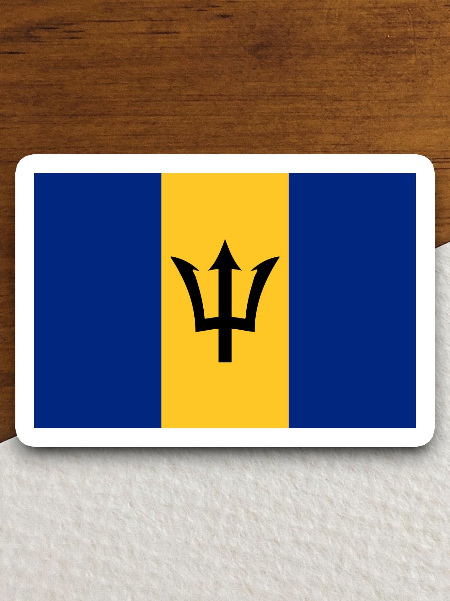 Barbados country flag sticker, international country sticker, international sticker, Barbados sticker, Room Décor