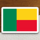 Benin country flag sticker, international country sticker, international sticker, Benin sticker, Room Décor