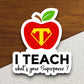 I Teacher What's Your Superpower Sticker, Teacher Sticker, Education Sticker, School Sticker, Cute Sticker, Room Decor