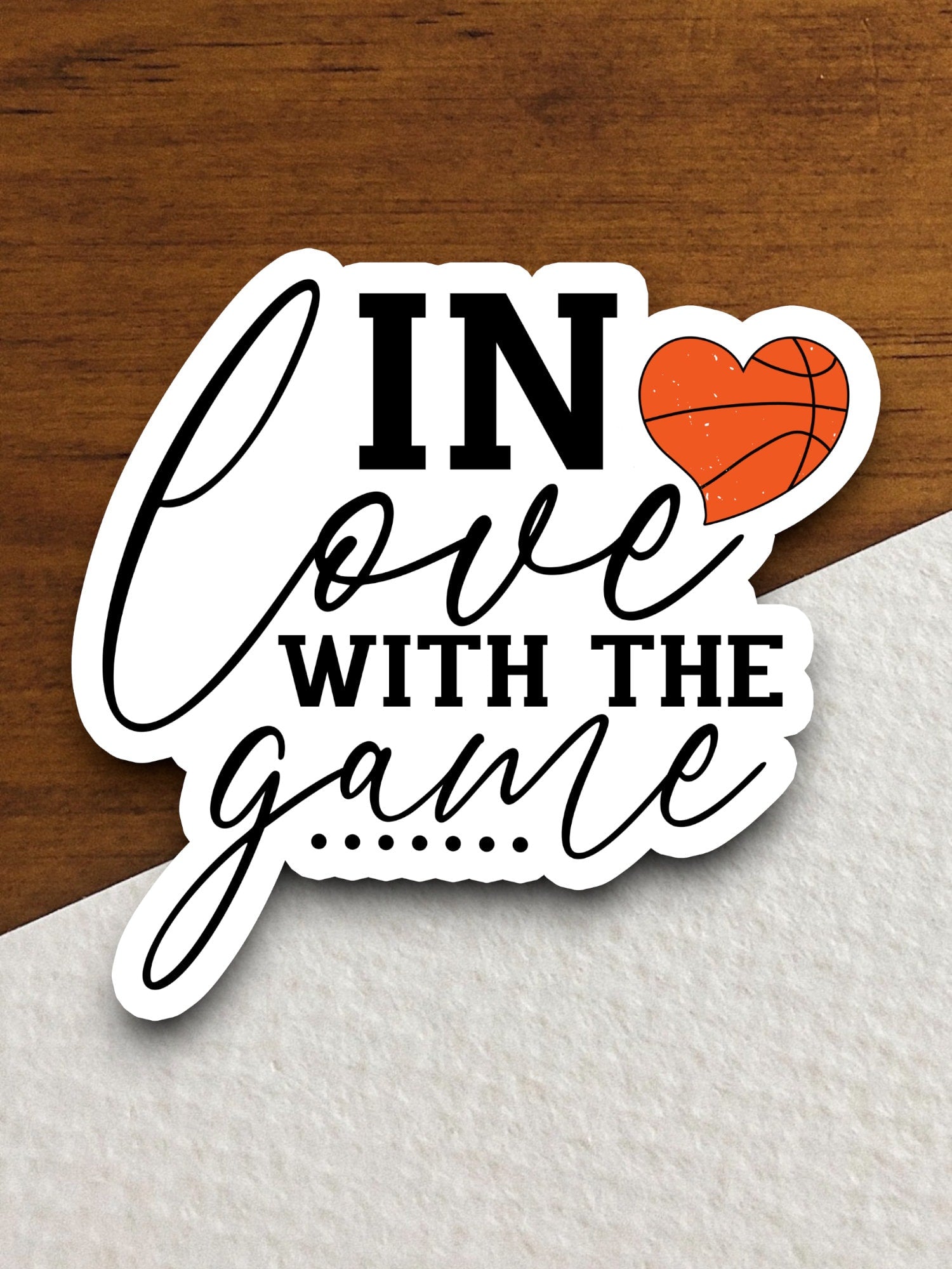 In Love With the Game sticker, Funny sticker, sport sticker, sports sticker, Running sticker, Basketball player sticker, Love sticker