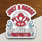 Just a Nurse Who Loves Her Firefighter sticker, funny stickers, laptop stickers, water bottle sticker, sticker with sayings