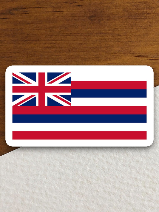 Hawaii state sticker, Hawaii flag sticker, pennant sticker, banner sticker, Hawaii symbol sticker, emblem sticker