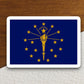 Indiana state sticker, Indiana flag sticker, pennant sticker, banner sticker, Indiana symbol sticker, emblem sticker