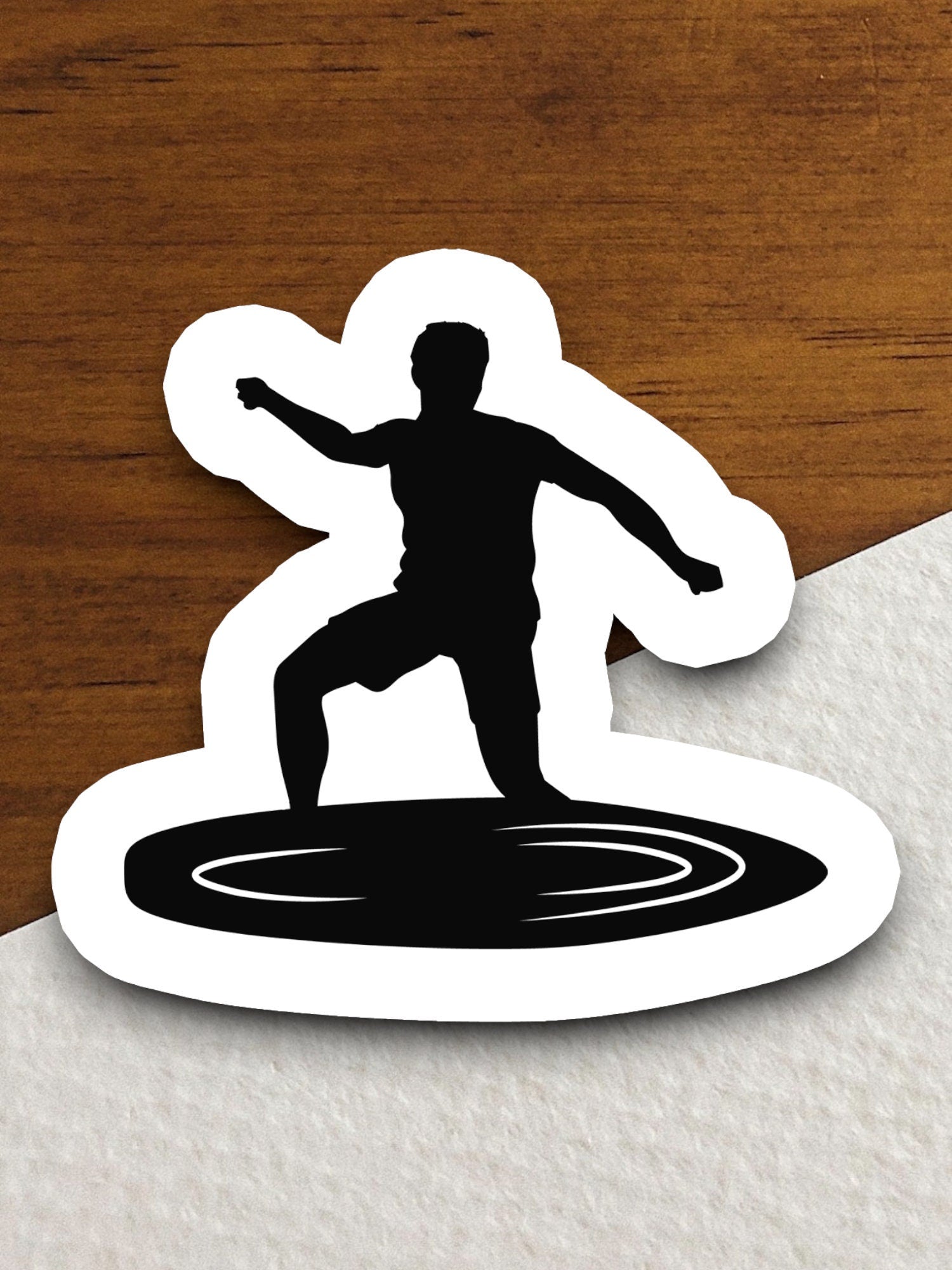 Surfs Up Man Sticker, vacation sticker, travel sticker, room decor, water bottle sticker, laptop sticker