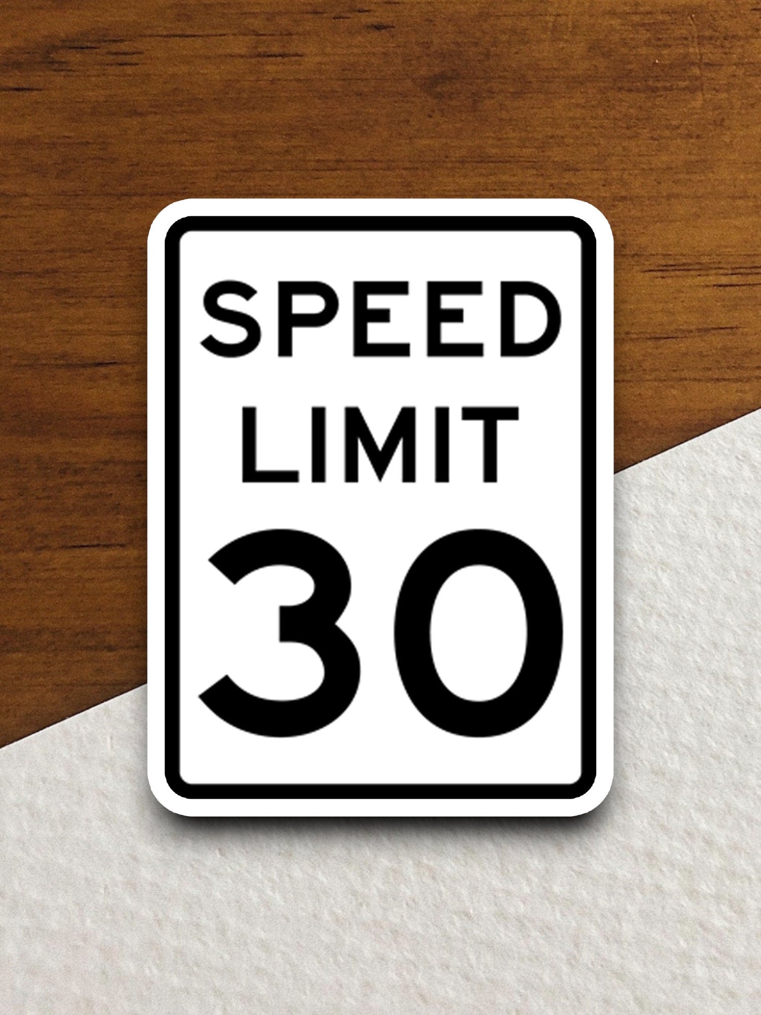 30 Miles Per Hour Speed Limit sticker, souvenir travel sticker, road sign decor, travel gift, planner sticker, laptop decal, Room Décor