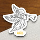 Angel with wings sticker, angel sticker, Religious Sticker, Faith Sticker, Worship Sticker, Christian Sticker, Scripture Sticker, Room Décor