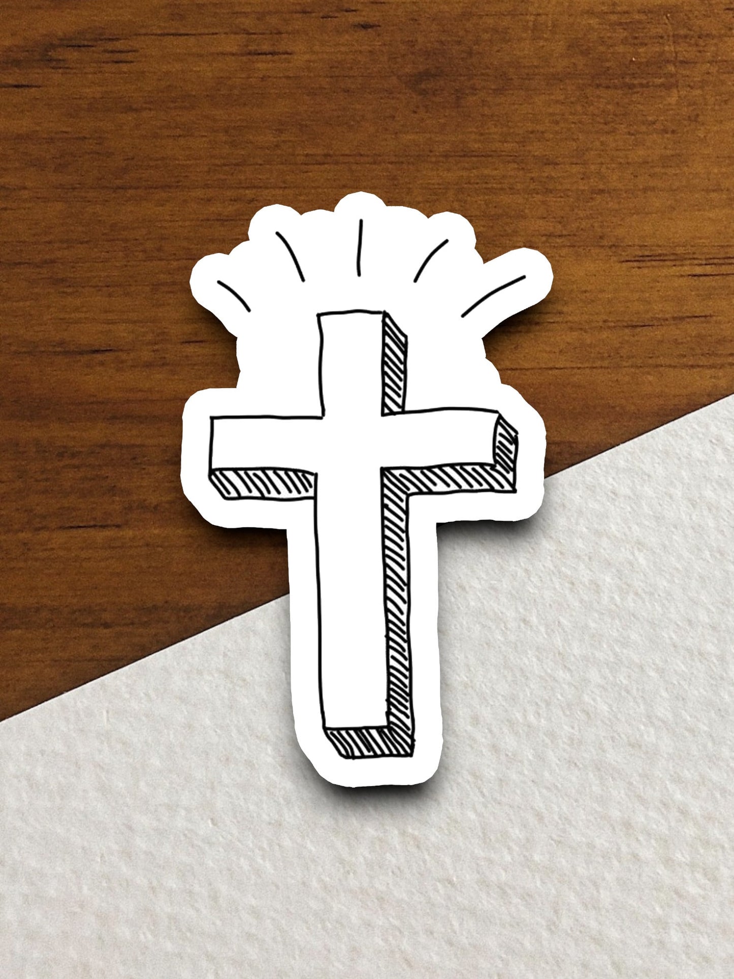 Church Cross Outline sticker, cross sticker, church sticker, Religious Sticker, Faith Sticker, Worship Sticker, Christian Sticker