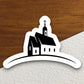 Church on a Hill sticker, Church sticker, Religious Sticker, Faith Sticker, Worship Sticker, Christian Sticker, Scripture Sticker