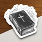 Church Bible with a Cross sticker, Bible sticker, church sticker, Religious Sticker, Faith Sticker, Worship Sticker, Christian Sticker