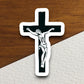 Jesus on the Cross sticker, Religious Sticker, Faith Sticker, Worship Sticker, Christian Sticker, Scripture Sticker, Room Décor