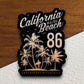 California Malibu Beach Sticker, vacation sticker, travel sticker, room decor, water bottle sticker, laptop sticker