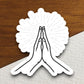 Praying Hands sticker, Religious Sticker, Faith Sticker, Worship Sticker, Christian Sticker, Scripture Sticker, Room Décor