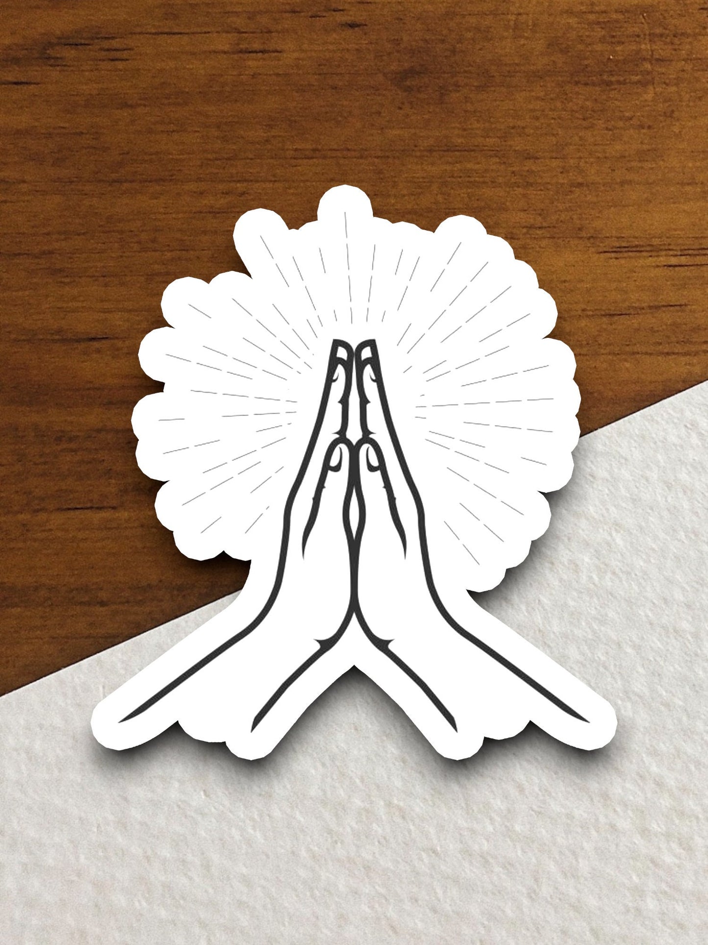 Praying Hands sticker, Religious Sticker, Faith Sticker, Worship Sticker, Christian Sticker, Scripture Sticker, Room Décor