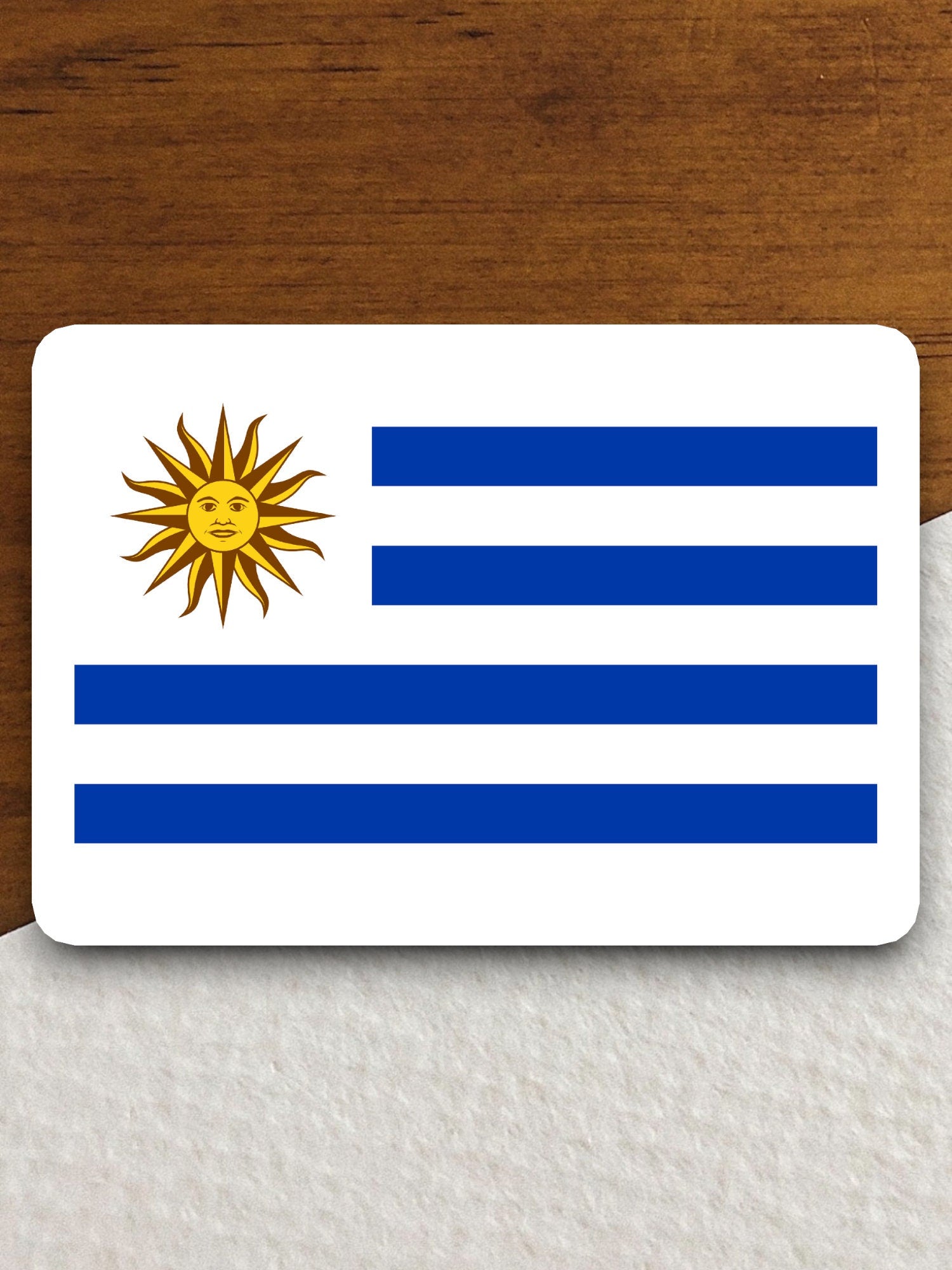 Uruguay country flag sticker, international country sticker, international sticker, Uruguay sticker, Room Décor