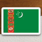 Turkmenistan country flag sticker, international country sticker, international sticker, Turkmenistan sticker, Room Décor