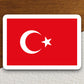 Turkey country flag sticker, international country sticker, international sticker, Turkey sticker, Room Décor