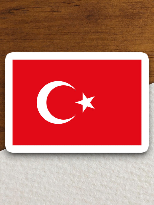 Turkey country flag sticker, international country sticker, international sticker, Turkey sticker, Room Décor