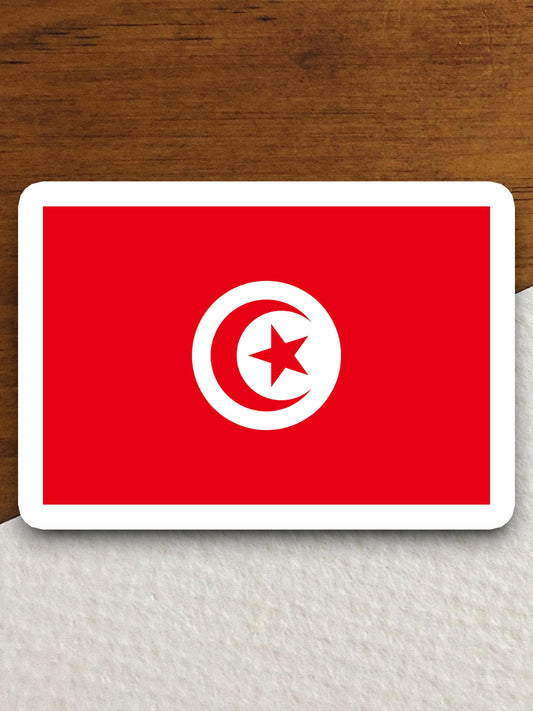 Tunisia country flag sticker, international country sticker, international sticker, Tunisia sticker, Room Décor