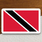 Trinidad flag and tobago country flag sticker, international country sticker, international sticker, Trinidad sticker, tobago sticker