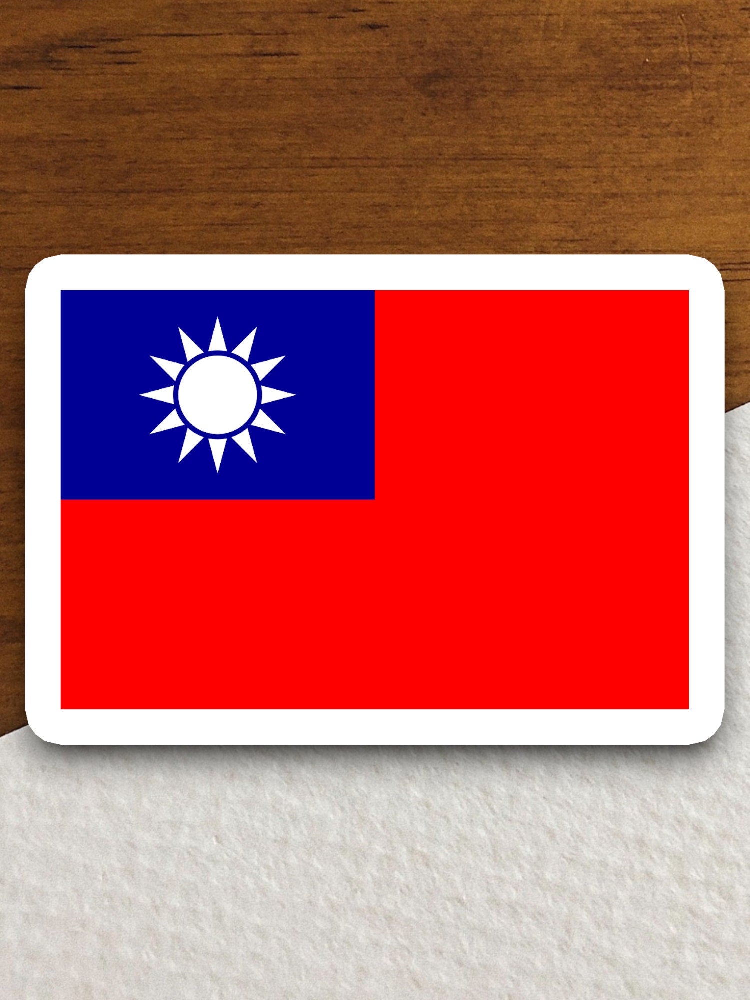 Taiwan country flag sticker, international country sticker, international sticker, Taiwan sticker, Room Décor