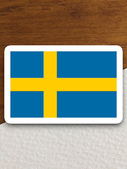 Sweden country flag sticker, international country sticker, international sticker, Sweden sticker, Room Décor