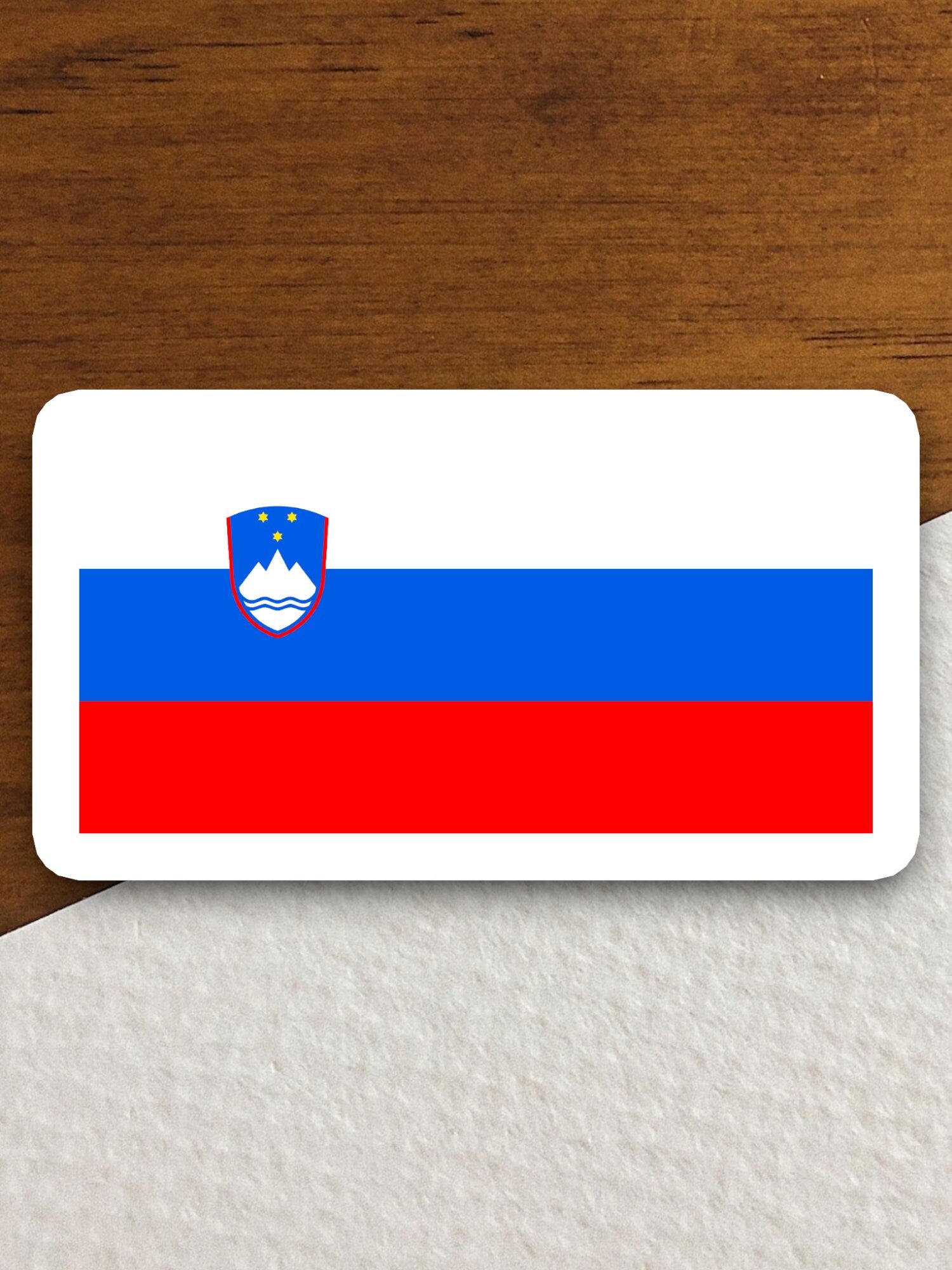 Slovenia country flag sticker, international country sticker, international sticker, Slovenia sticker, Room Décor