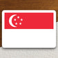 Singapore country flag sticker, international country sticker, international sticker, Singapore sticker, Room Décor