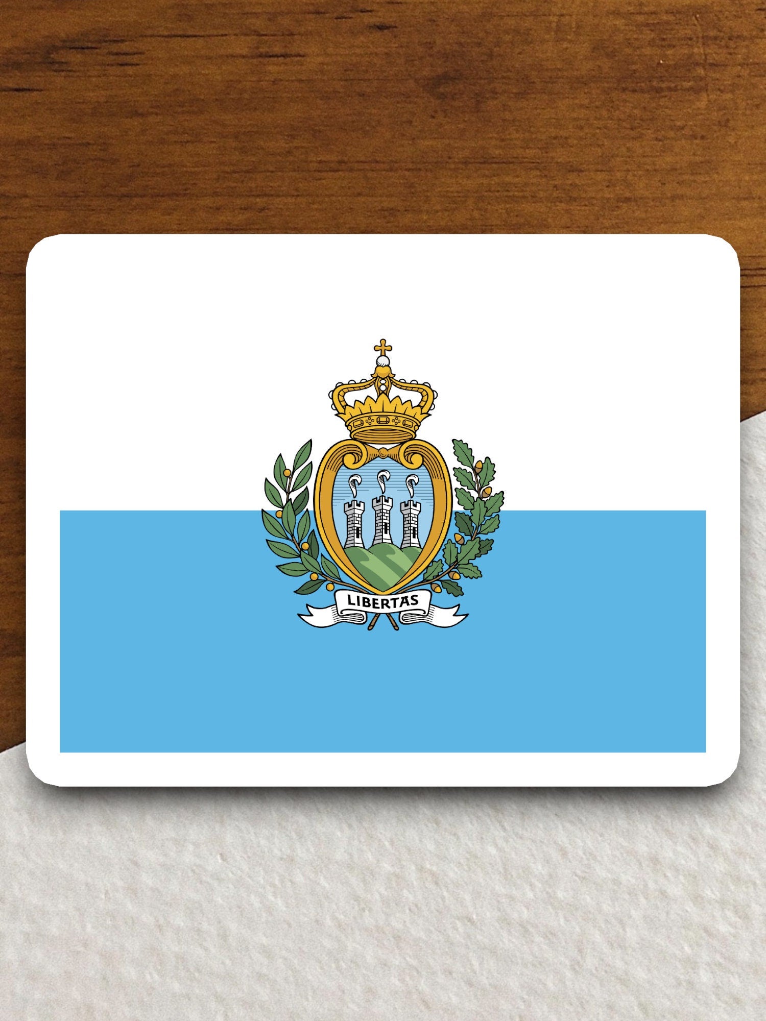 San marino country flag sticker, international country sticker, international sticker, San marino sticker, Room Décor